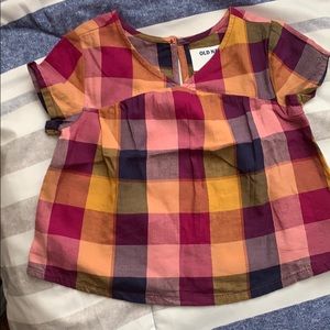 🎉Host Pick🎉Old Navy plaid shirt 18-24 months